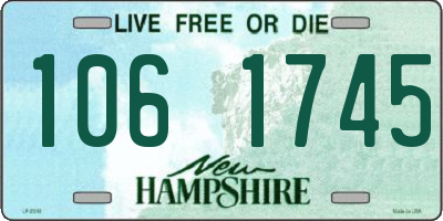 NH license plate 1061745