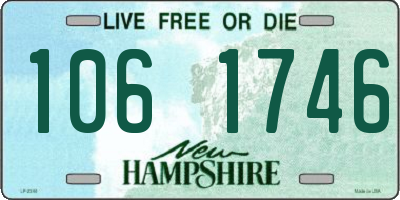 NH license plate 1061746