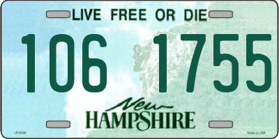 NH license plate 1061755