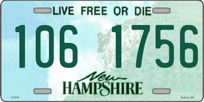 NH license plate 1061756