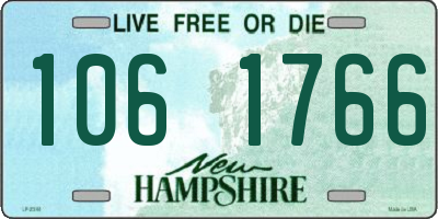 NH license plate 1061766