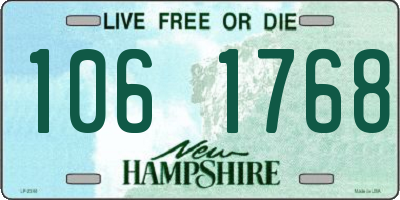 NH license plate 1061768