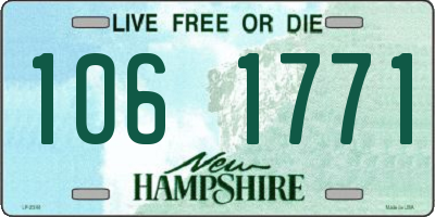 NH license plate 1061771