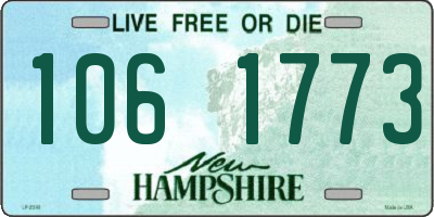 NH license plate 1061773