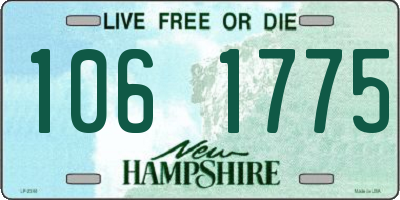 NH license plate 1061775
