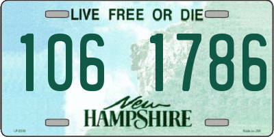 NH license plate 1061786