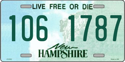 NH license plate 1061787