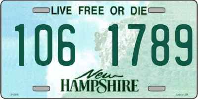 NH license plate 1061789