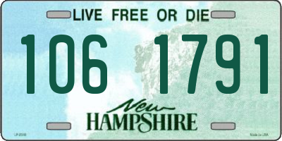 NH license plate 1061791