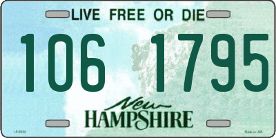 NH license plate 1061795