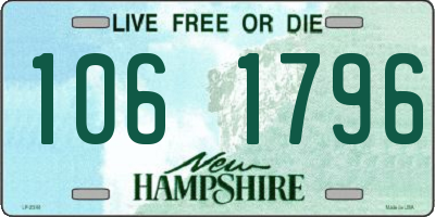 NH license plate 1061796