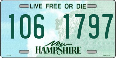 NH license plate 1061797
