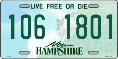 NH license plate 1061801