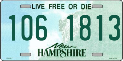 NH license plate 1061813