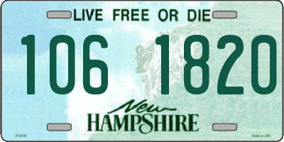 NH license plate 1061820