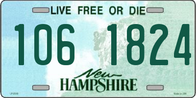 NH license plate 1061824