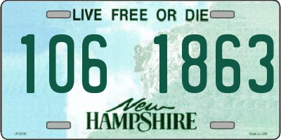 NH license plate 1061863