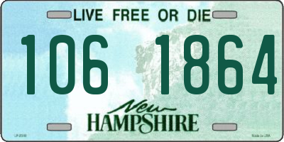 NH license plate 1061864