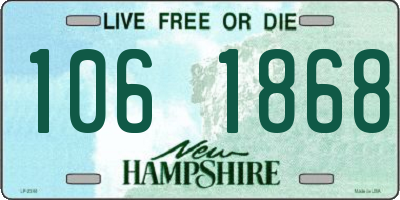 NH license plate 1061868