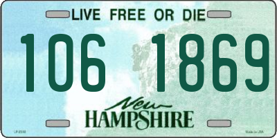 NH license plate 1061869