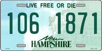 NH license plate 1061871