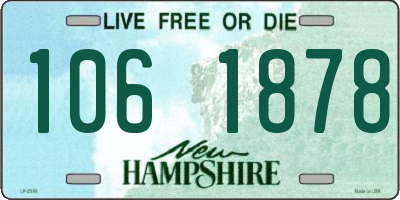 NH license plate 1061878