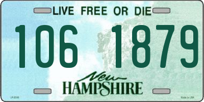 NH license plate 1061879