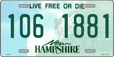 NH license plate 1061881