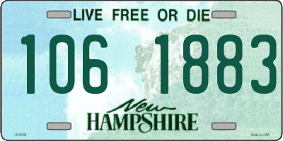 NH license plate 1061883