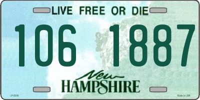 NH license plate 1061887