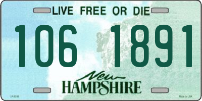 NH license plate 1061891