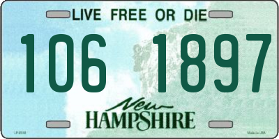 NH license plate 1061897