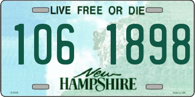 NH license plate 1061898
