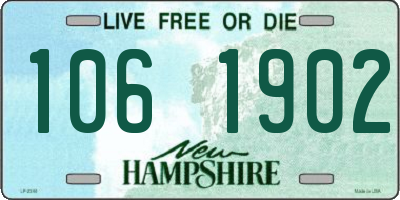 NH license plate 1061902