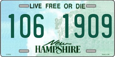 NH license plate 1061909