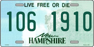 NH license plate 1061910