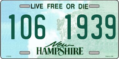 NH license plate 1061939