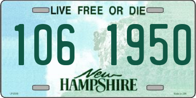 NH license plate 1061950
