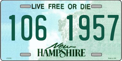 NH license plate 1061957