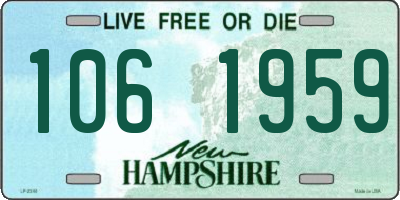NH license plate 1061959