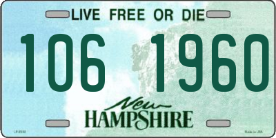 NH license plate 1061960