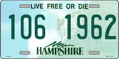 NH license plate 1061962