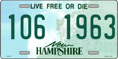 NH license plate 1061963