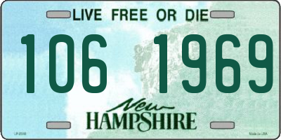 NH license plate 1061969