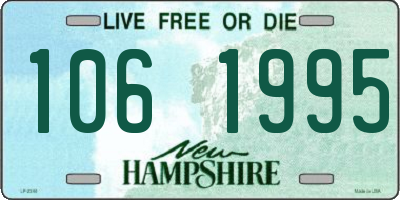 NH license plate 1061995