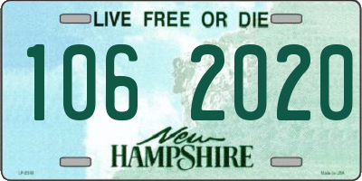 NH license plate 1062020