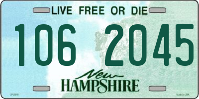 NH license plate 1062045
