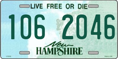 NH license plate 1062046