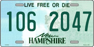 NH license plate 1062047