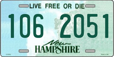 NH license plate 1062051